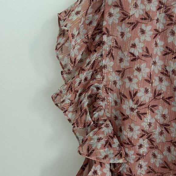 Rebecca Taylor Lucia Silk Blend Floral Blouse - Picture 6 of 11